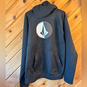 Volcom Black Pullover Riding Hoodie